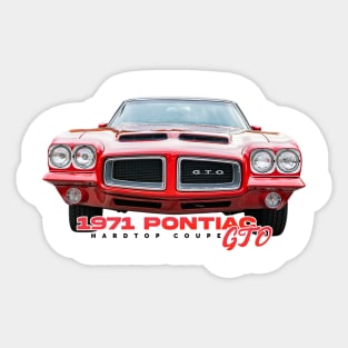 1971 Pontiac GTO Hardtop Coupe Sticker